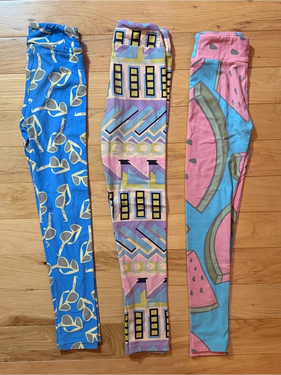 LuLaRoe Other - LuLaRoe Kids L/XL Leggings Lot of 3